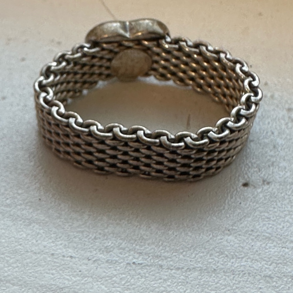 Tiffany & Co. Mesh Heart Ring - Picture 4 of 4